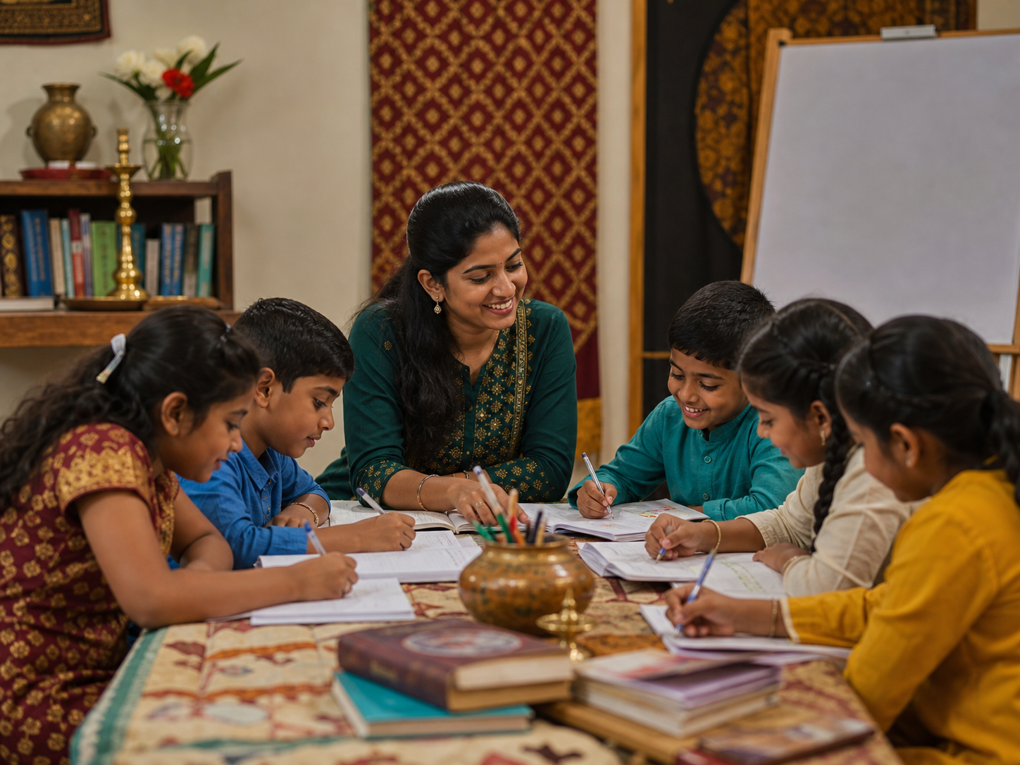 Tamil language learning moment