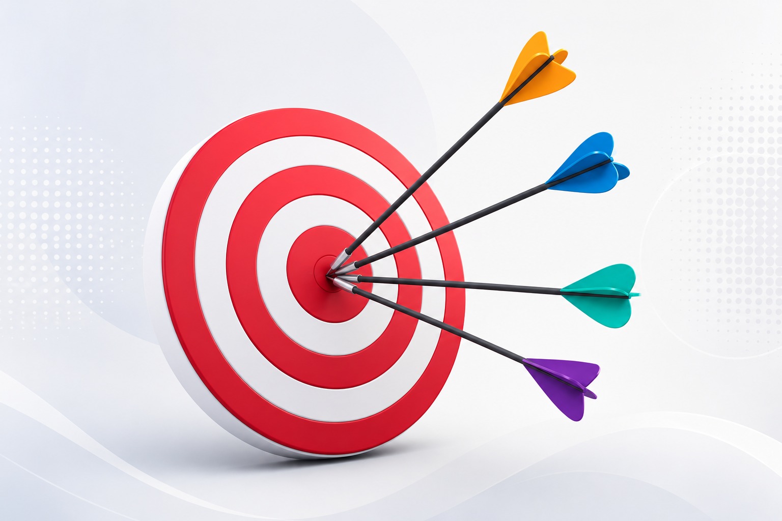 Mission and objectives target illustration